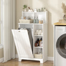 Advwin Tilt-Out Laundry Hamper Cabinet with Shelf