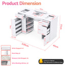 Advwin Manicure Table Glass Top w/Dust Collector