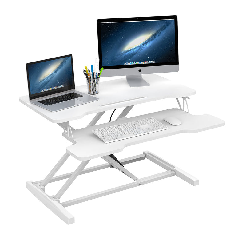 Advwin Standing Desk Height Adjustable White