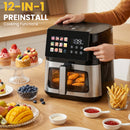 Advwin 12-in-1 Digital Air Fryer w/ LED Touchscreen 10L