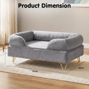 Advwin Elevated Dog Sofa Bed with Soft Velvet Cushion