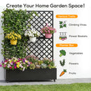 Advwin Planter Box Privacy Screen with Trellis & Wheels