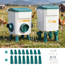Advwin 12kg Automatic Chicken Feeder & 11L Waterer Set