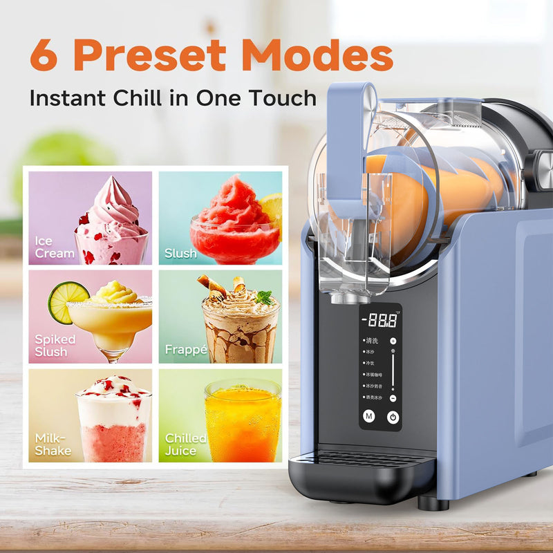 Advwin Slushie Machine 2L Ice Crusher with 5 Modes