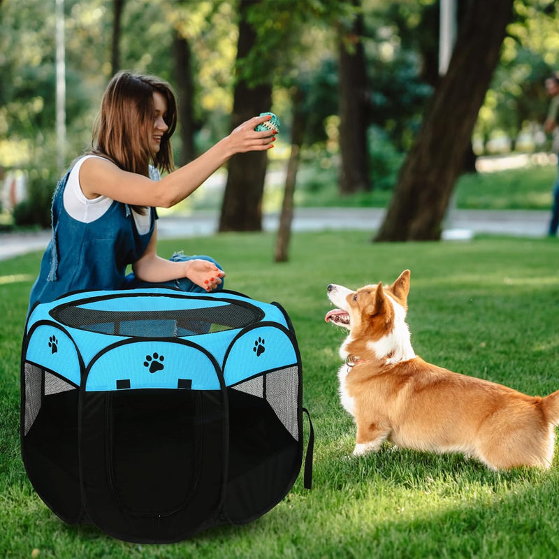 Advwin Portable Pet Playpen Dog Cat Play Tent