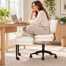 Advwin Cross-Legged Office Chair PU Leather