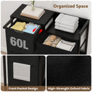 Advwin Laundry Hamper with Fabric Drawer 60L