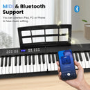 Advwin 61-Key Foldable Electronic Keyboard Piano