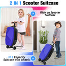 Advwin 2-in-1 Foldable Scooter Suitcase LED Wheels