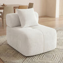 Advwin Armless Modular Sofa Corduroy Cloud Chair