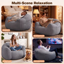 Advwin Petal Shaped Corduroy Bean Bag Chair
