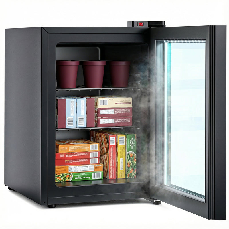 Advwin 60L Upright Freezer with LED Interior Light