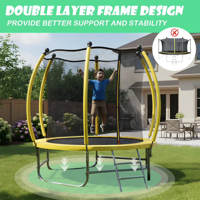 Advwin 8FT Trampoline for Kids with Safety Net