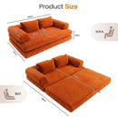 Advwin Folding Sofa Bed Convertible Floor Loveseat Sofa (Pre-Order)