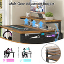 Advwin 80cm Computer Desk w/ Adjustable Monitor Stand