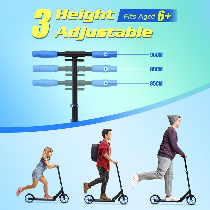 Advwin Kick Scooter Folding Scooter 3 Adjustable Height