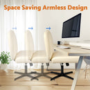 Advwin Armless Office Chair Criss-Cross Desk Chair