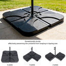 Advwin 4-Piece Cantilever Umbrella Base
