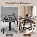 Advwin 107cm Round Dining Table 4-6 Seater