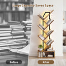 Advwin 6-Tier Tree Bookshelf with LED Lights