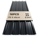 Advwin 16pcs Galvanized Steel Roof Panels