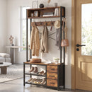 Advwin Entryway Coat Rack with Storage Bench  & Shoe Rack