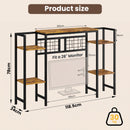 Advwin 5-Tier Desk Bookshelf wIth Adjustable Shelves
