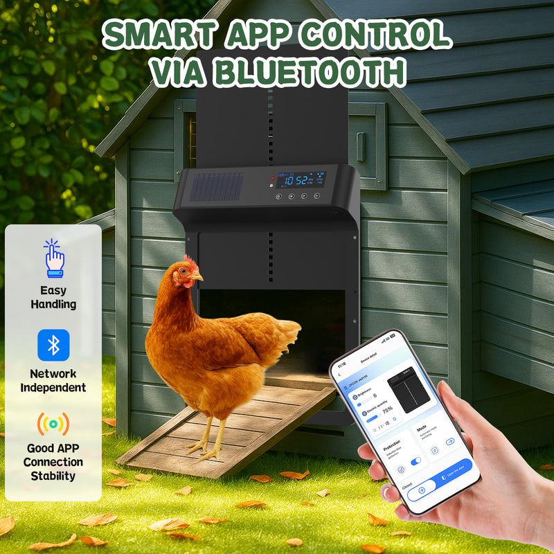 Advwin Automatic Chicken Coop Door with Remote App