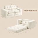 Advwin 2-in-1 Convertible Wide-Wale Corduroy Sofa Bed