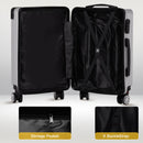 Advwin 20"+14" Hardshell Luggage Set with Silent Wheels
