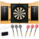 Advwin 18" Dartboard Cabinet Set with 6 Darts