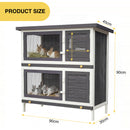 Advwin Wooden Pet Hutch Rabbit Cage House