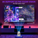 Advwin 8K Mini Projector with WIFI6 & BT 5.4