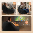 Advwin 90*92cm Corduroy Beanbag Sofa with Backrest