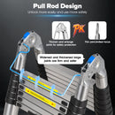 Advwin Multi-Purpose Telescopic Ladder 4.4m Aluminum