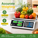 Advwin 40kg Price Computing Scale with Dual LCD Display