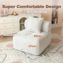 Advwin Armless Modular Sofa Corduroy Cloud Chair