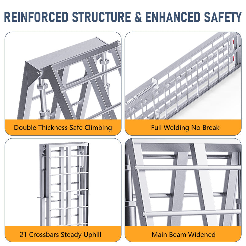 Advwin Aluminum Folding Loading Ramp with 2*680KG