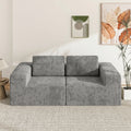 Advwin 190cm Modular Loveseat Sofa Chenille Fabric