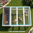 Advwin Wooden Rabbit Hutch Bunny Cage