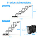 Advwin 5 Steps Dog Ramp for Car with Adjustable Height