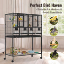 Advwin Bird Cage 2in1 Large Cage Wheel w/ Brake