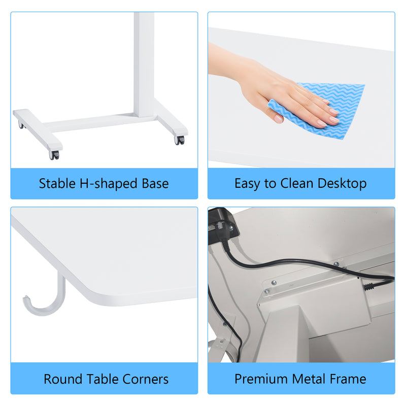 Advwin Portable Electric Standing Desk Height Adjustable