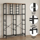 Advwin Tall Dresser with 16 Fabric Drawers Rustic Brown