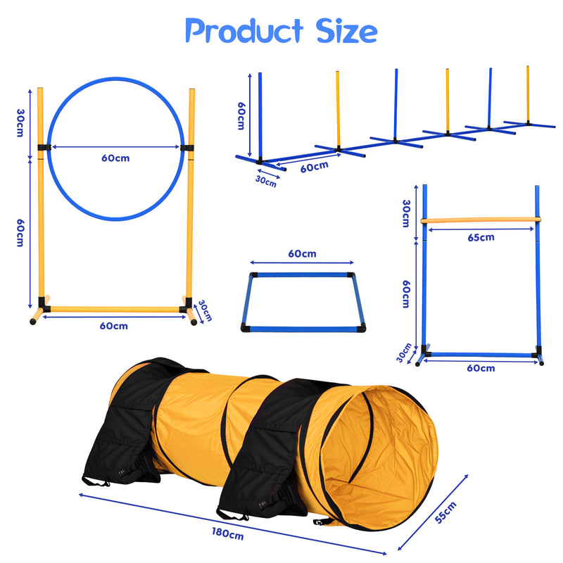 Advwin Dog Agility Equipment Obstacle Course Backyard Set
