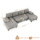 Advwin Sectiona Sofa 4-Seater U Shape Couch