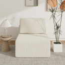 Advwin Armless Sofa Chair Chenille Fabric (Pre-Order)