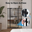 Advwin 150cm Extra Tall Pet Gate with Small Cat Door