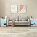 Advwin LED Bedside Table with Charging Station