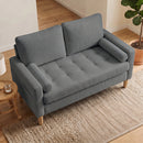 Advwin 2 Seater Corduroy Loveseat Sofa with Tufted Cushion